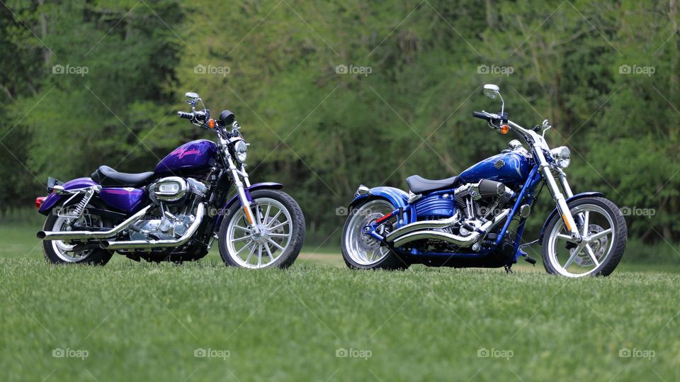 His and hers, mine and my husband’s Harley Davidson