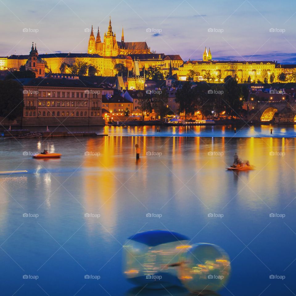 Prague in the evening