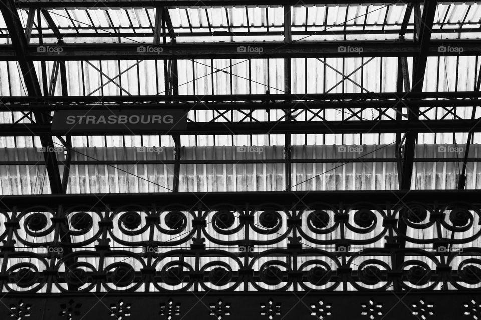 Train station . Strasbourg Train station in France 