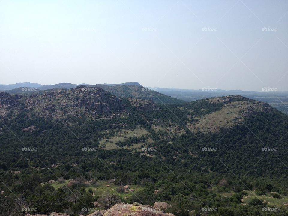 View from MT. Scott in Oklahoma 