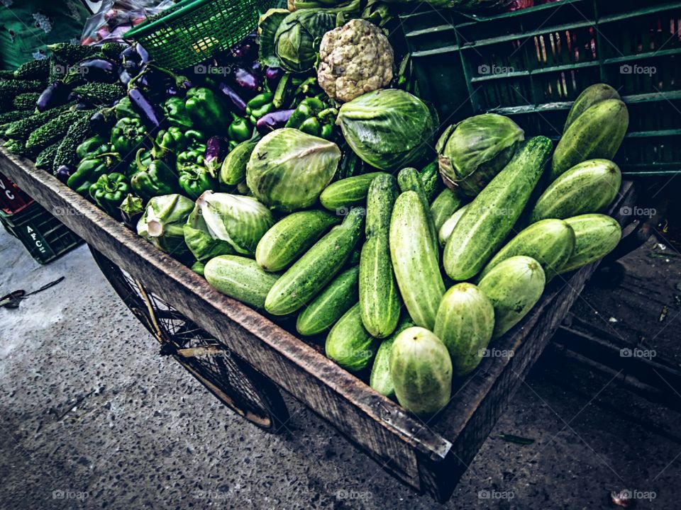 Vegetables on Tricycle