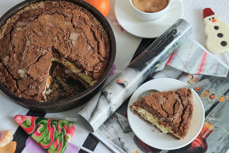 Chocolate pie for Christmas 