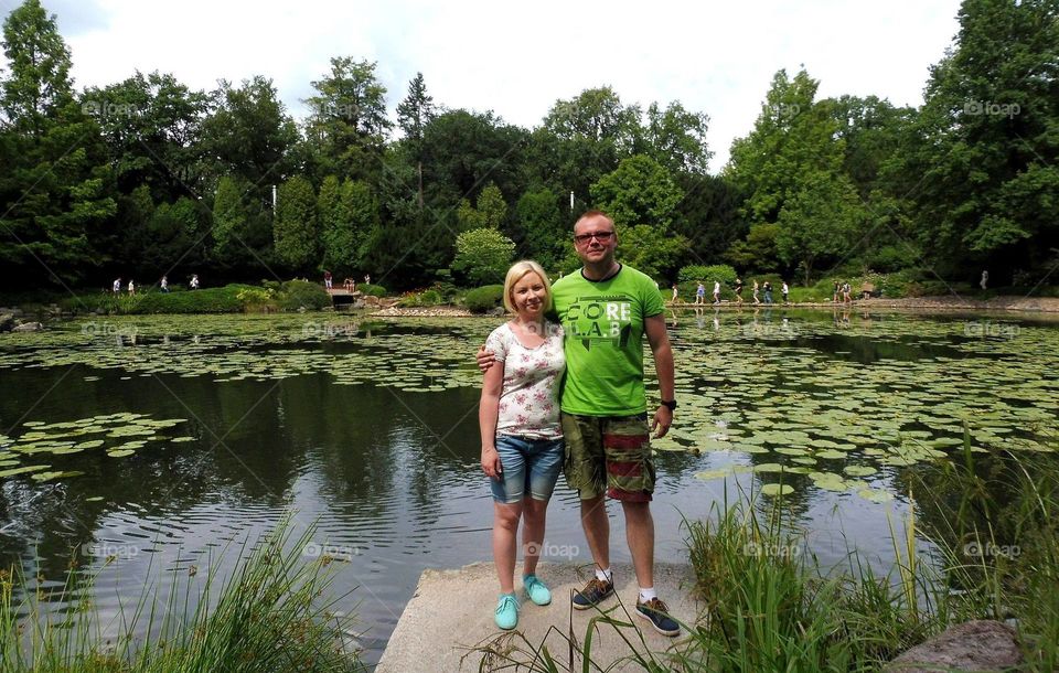 Japanese garden in Wroclaw city