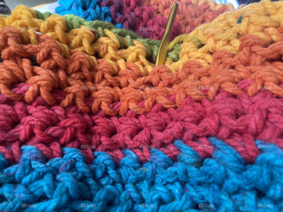 Pink colored yarn 🧶