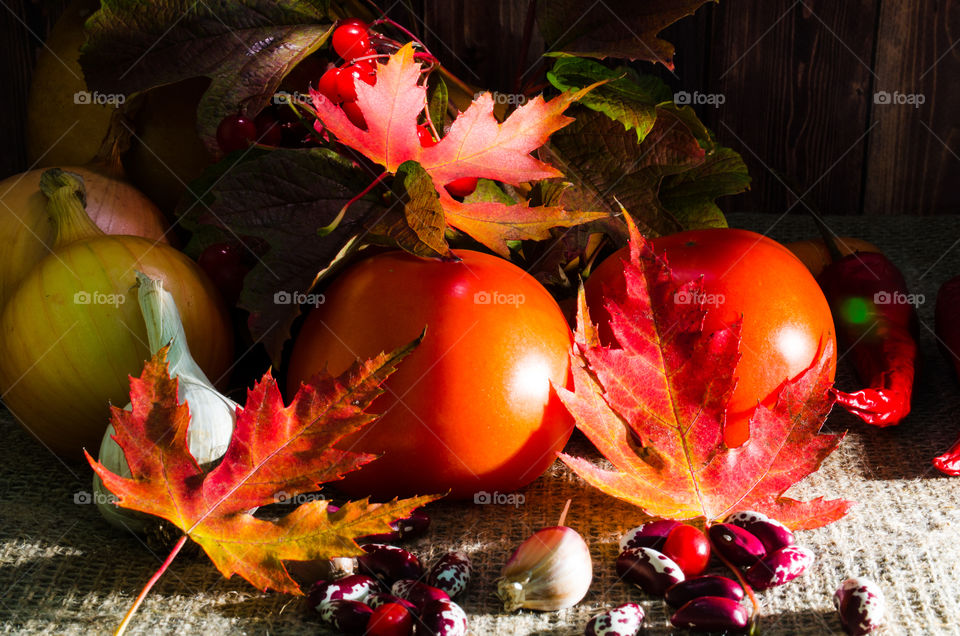 still life with vegetables