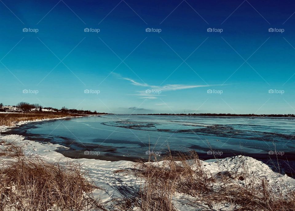 Winter sky and river…