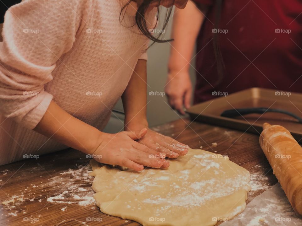 Dough, Flour, Baking, Knead, Rolling Pin