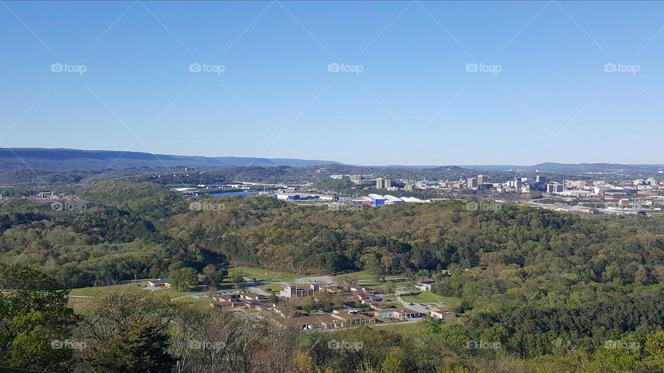 View from up top at Ruby Falls