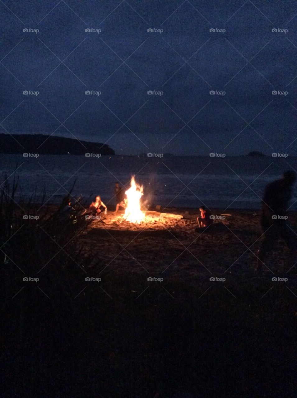 Beach fire