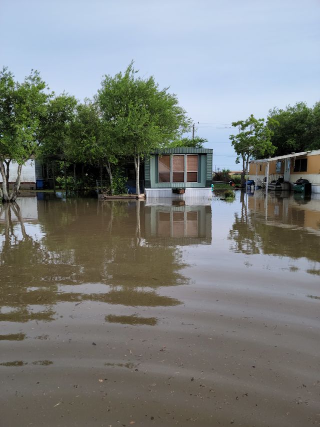 Flooding from Hurricane in south Texas