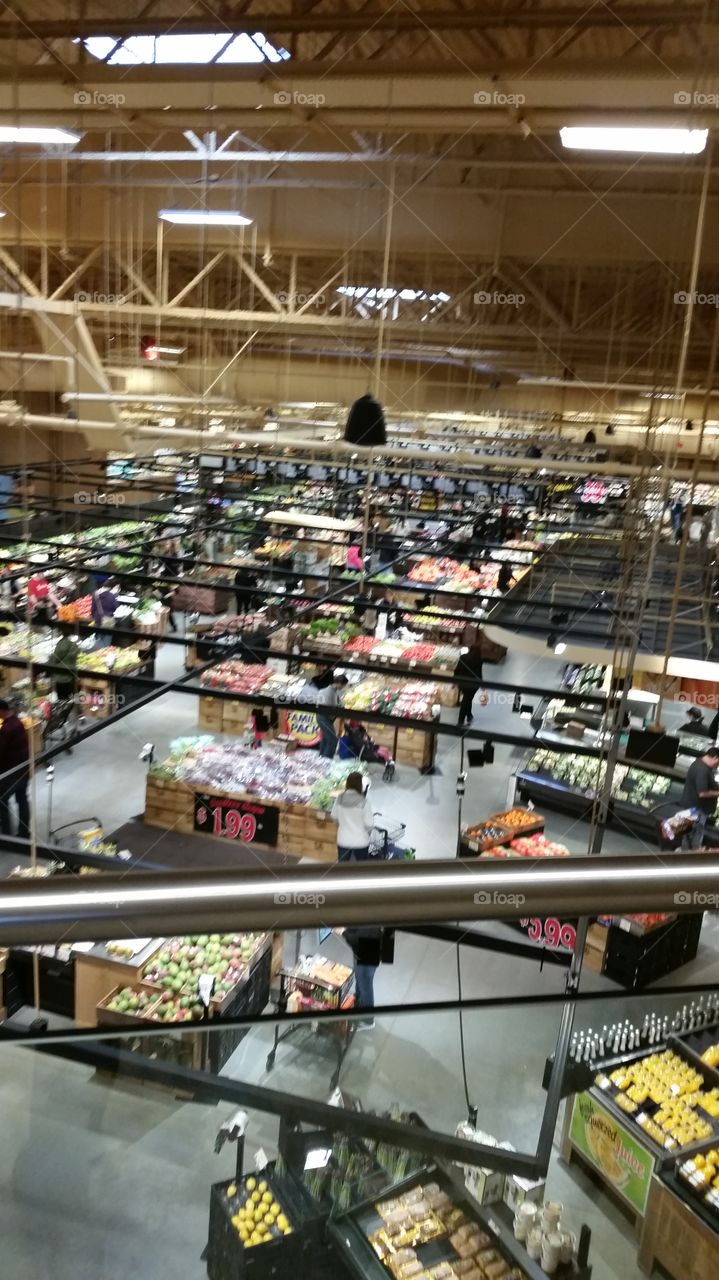 from the top. eating at the top lunch at Wegmans