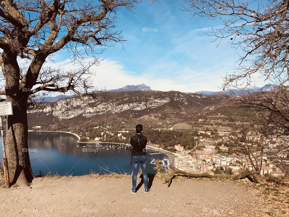 Panoramic view of the Garda Lake