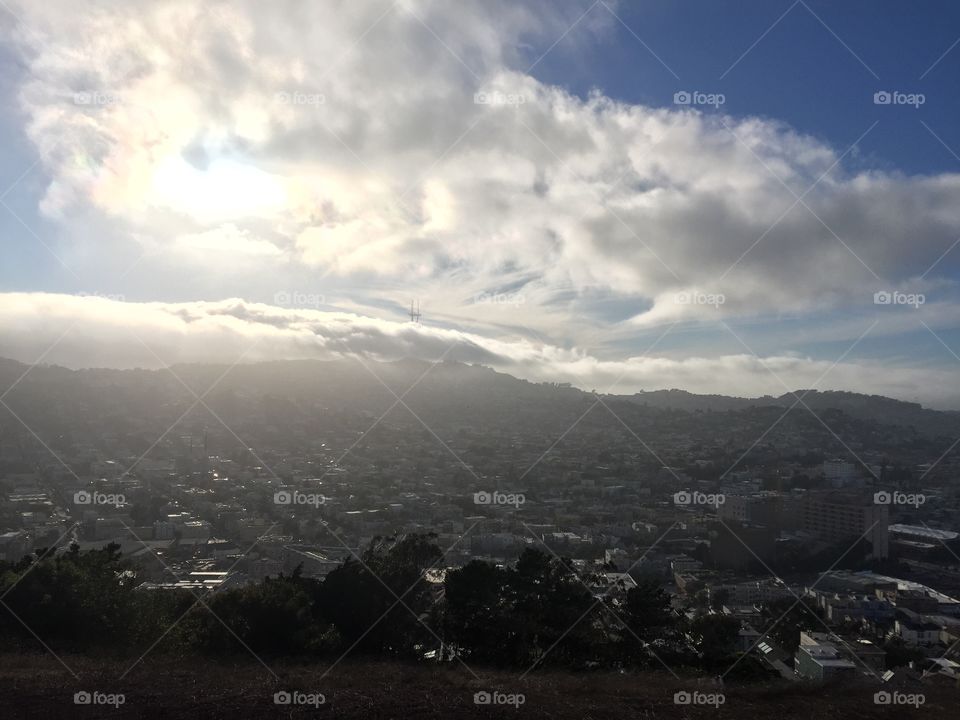 View from Bernal Heights in San Francisco