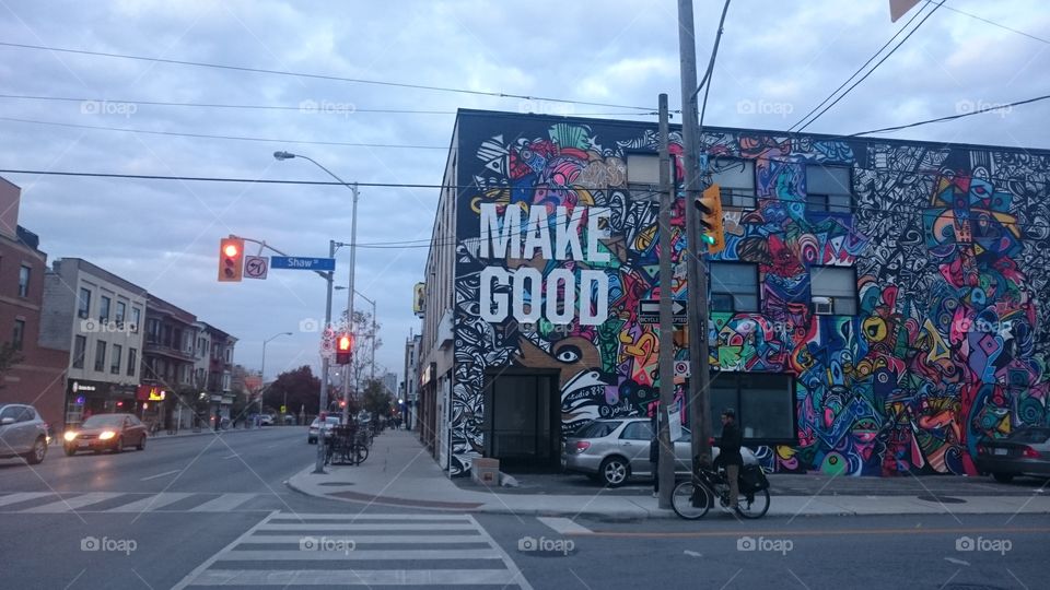 make good. Taken downtown Toronto