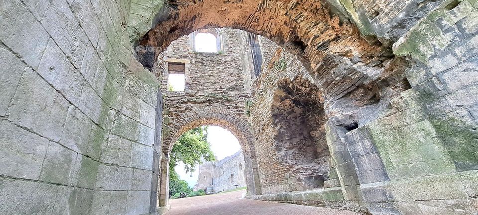 Inside Newark Castle