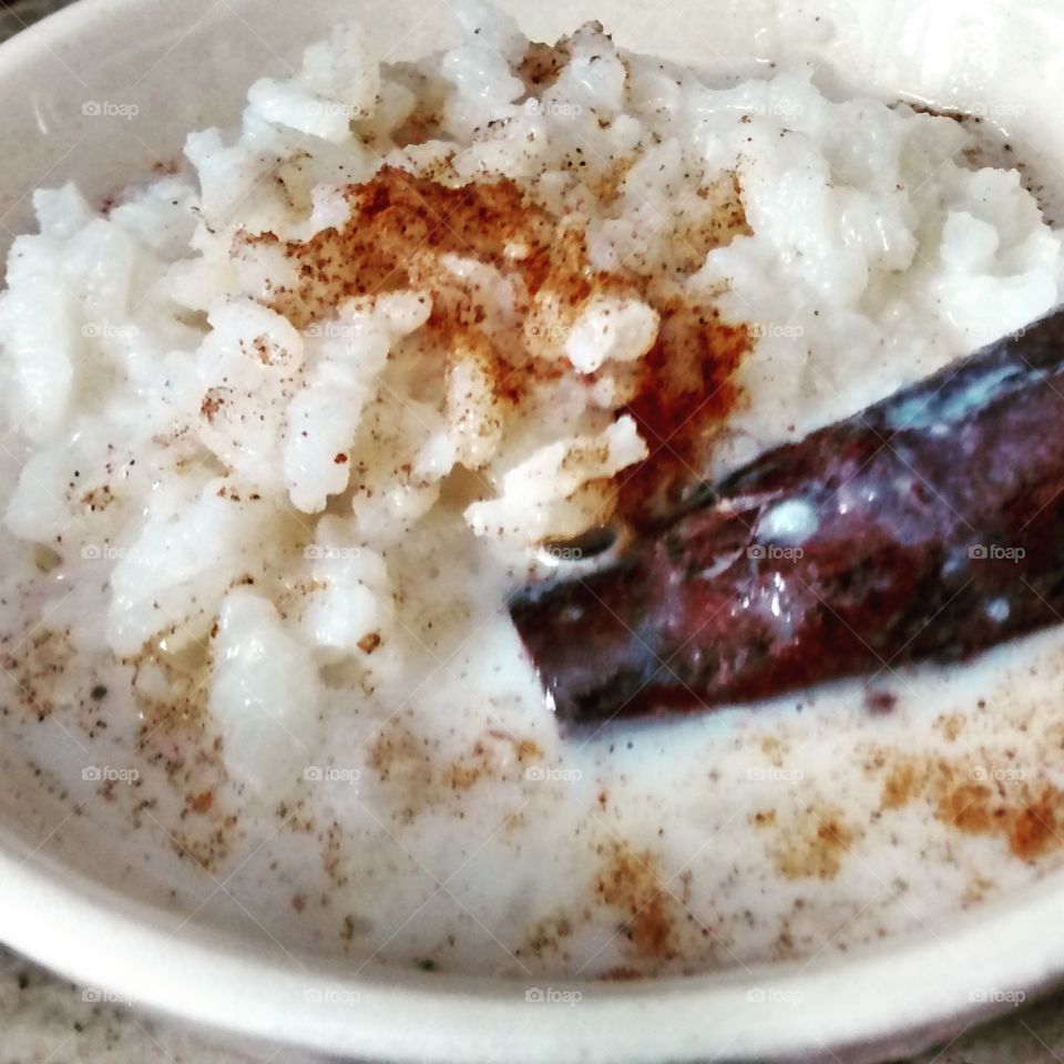 arroz con leche, rice and milk