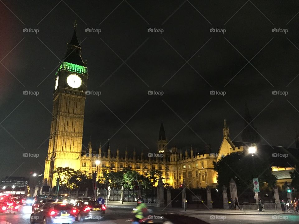 Big Ben at night