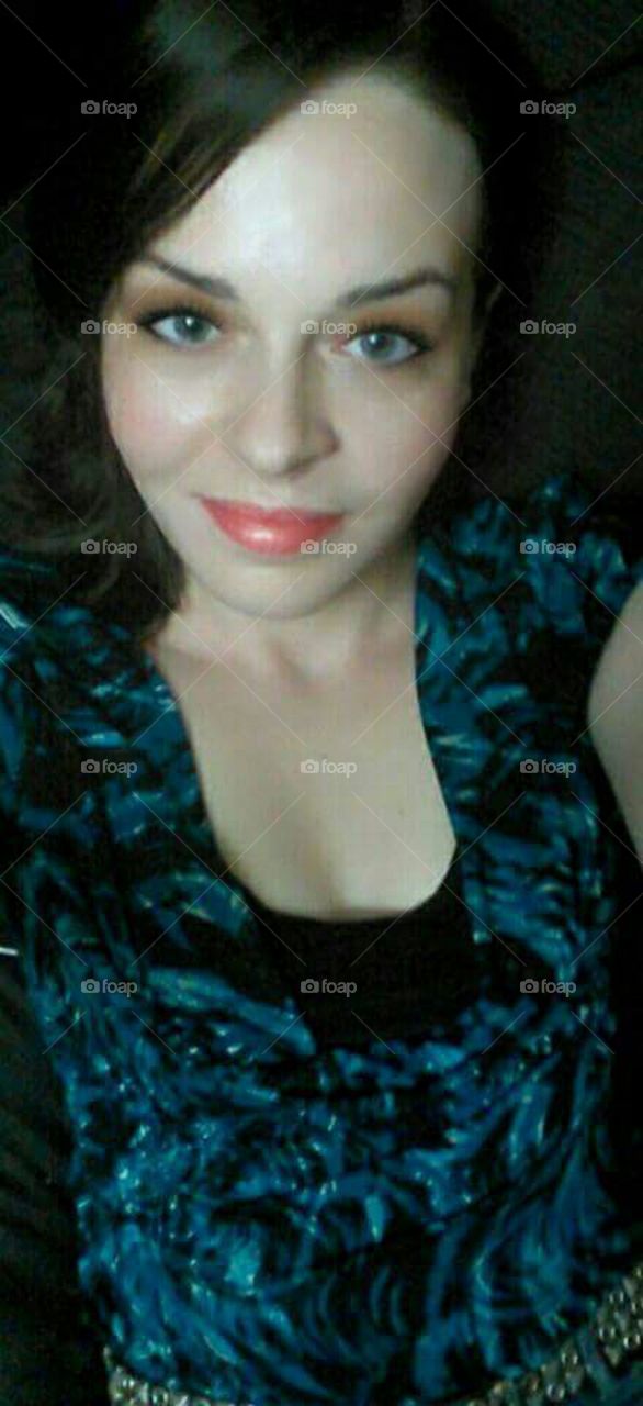 Close-up of a woman taking selfie