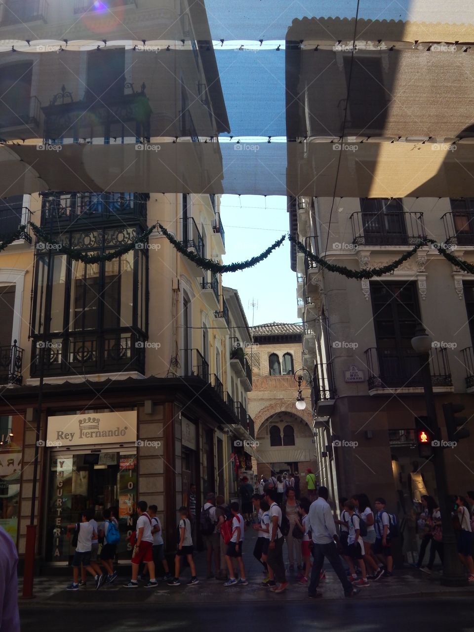 The streets in the Arabic quarter in Granada, Spain 