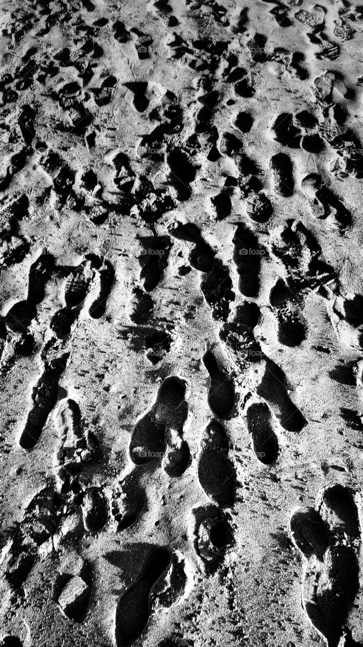 footsteps on the sand