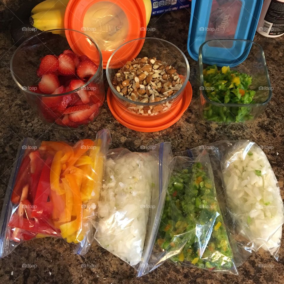 Food prep for the week.