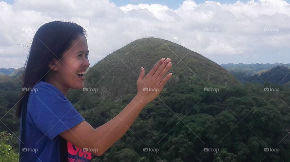 Chocolate hills in bohol Philippines