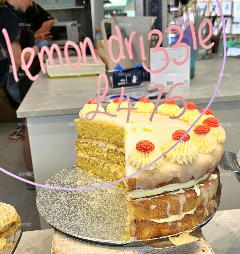 lemon cake in Cornwall