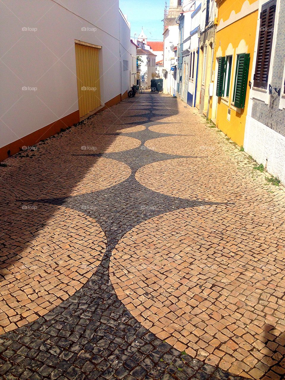 Portuguese pavement street