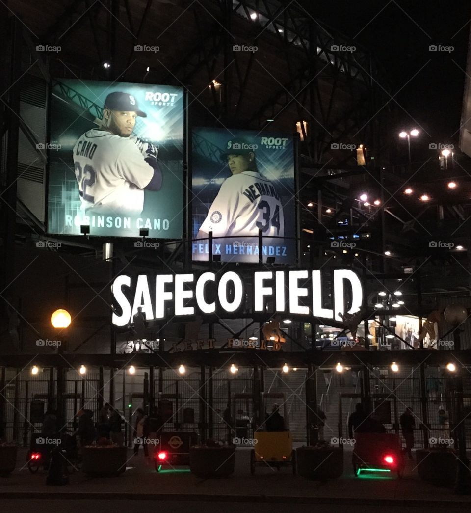 Safeco Field at Night