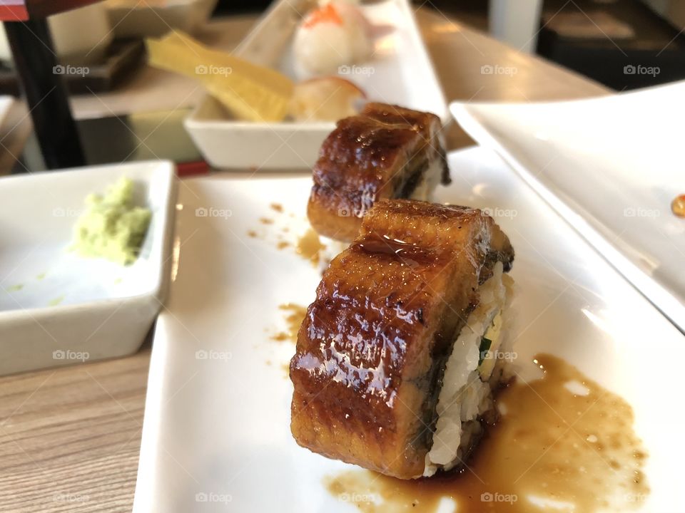 Eel Sushi in Japan so delicious