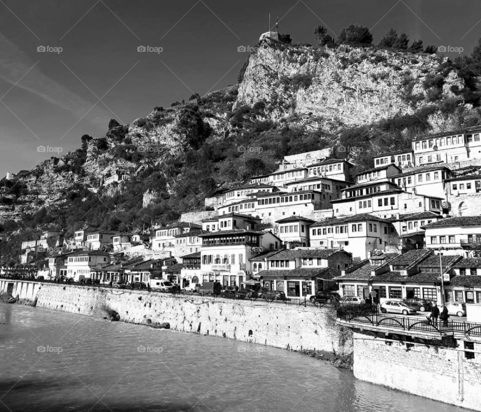 Berat, Albania ....beautiful city with walled fortress with ancient history.