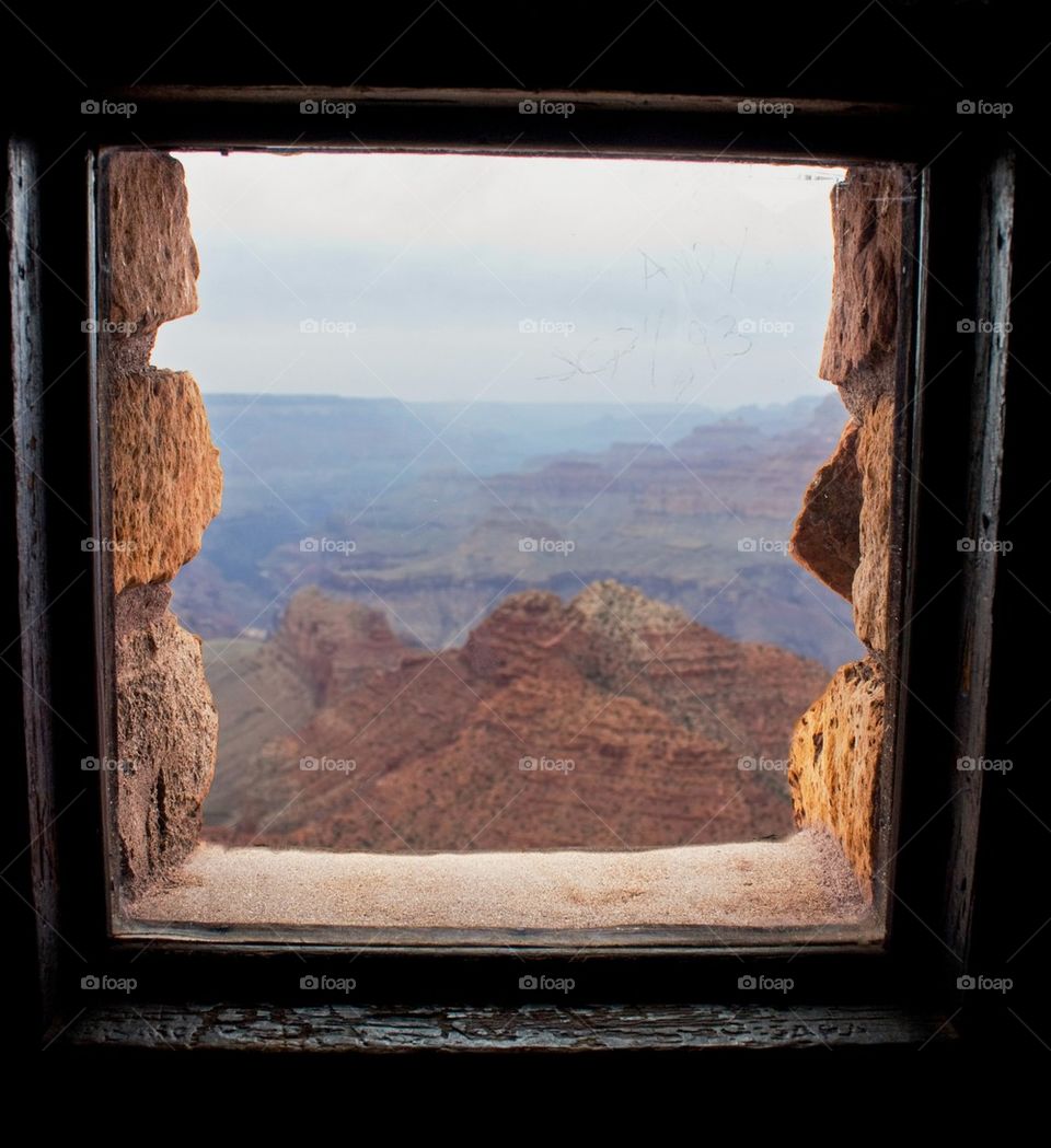 Grand Canyon through the window