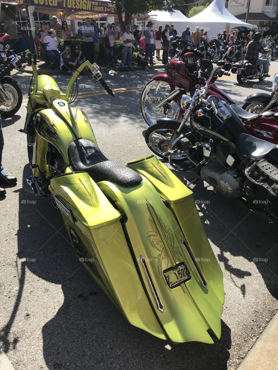Different bikes at Bikes, Blues and Barbecue - Arkansas