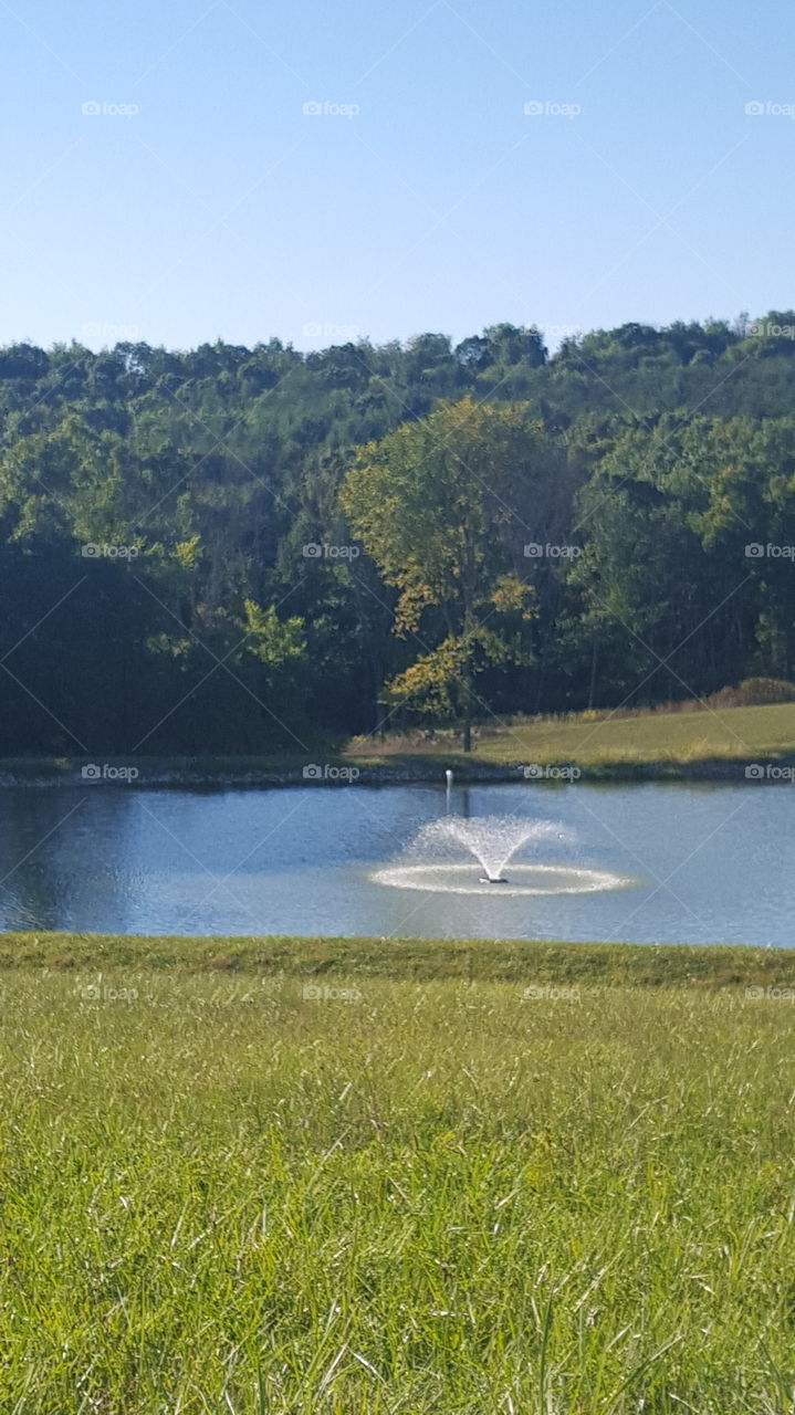 water fountain on farm