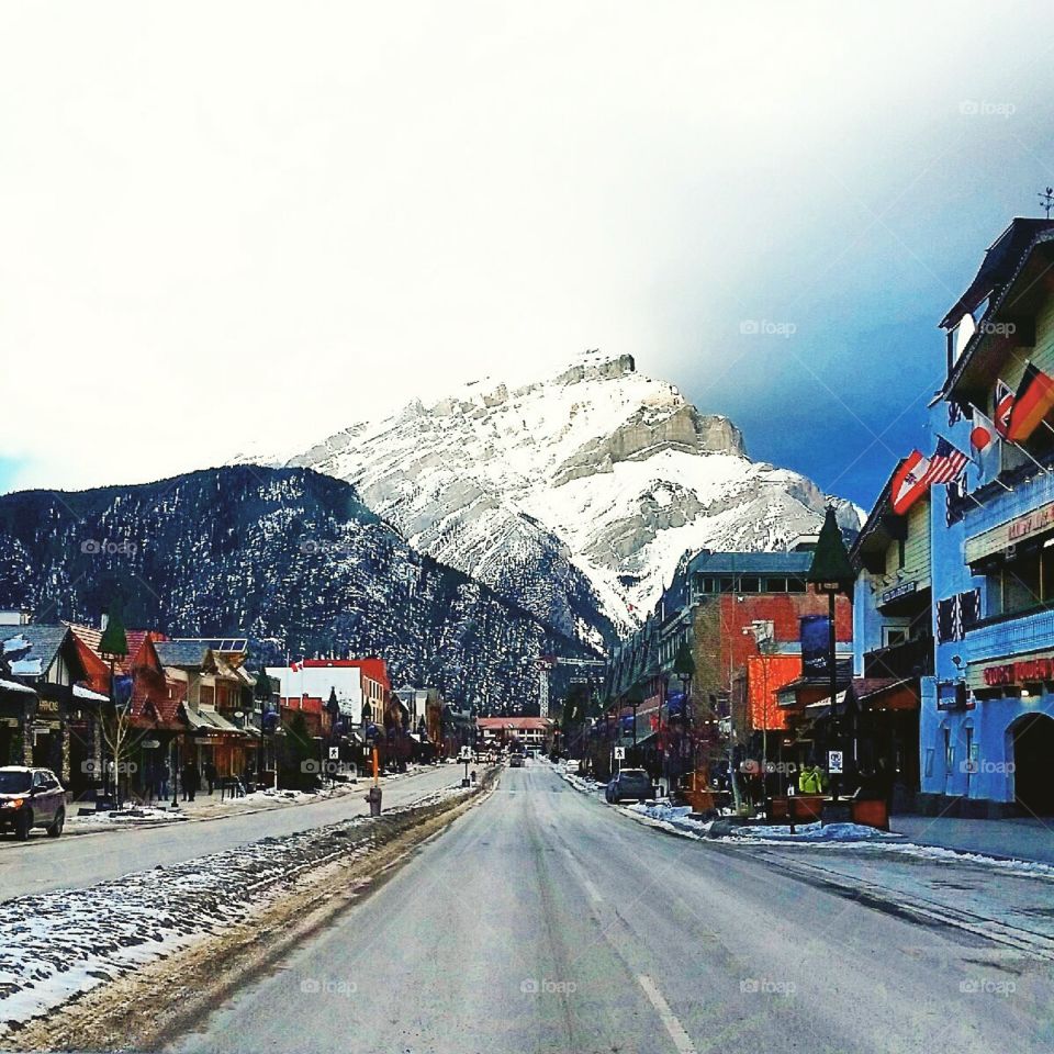 Strolling the streets of Banff, Alberta 