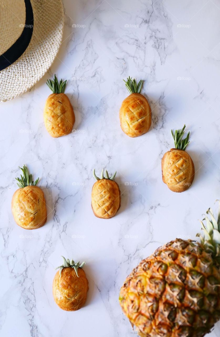 Pineapple 🍍 Baking Cookies 