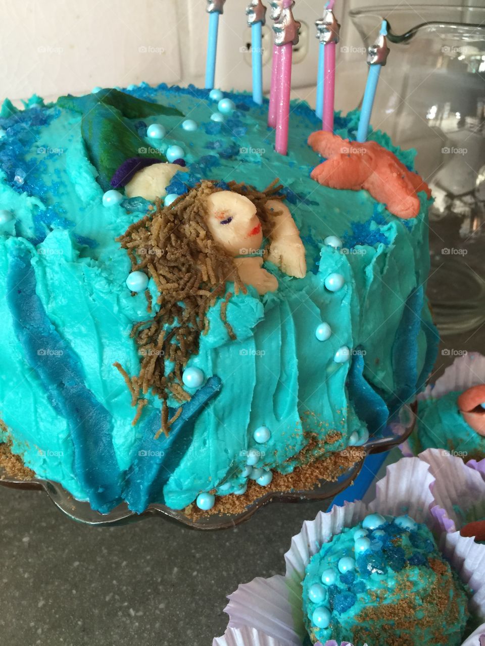 Swimming Mermaid Cake 
