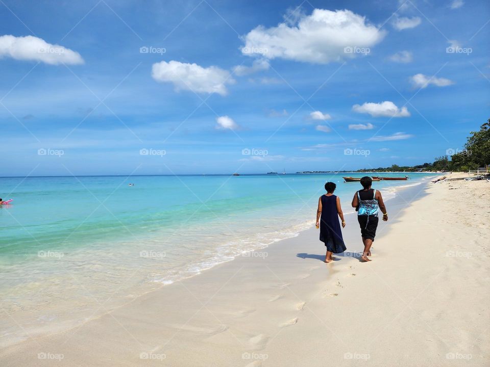 Enjoying morning walk