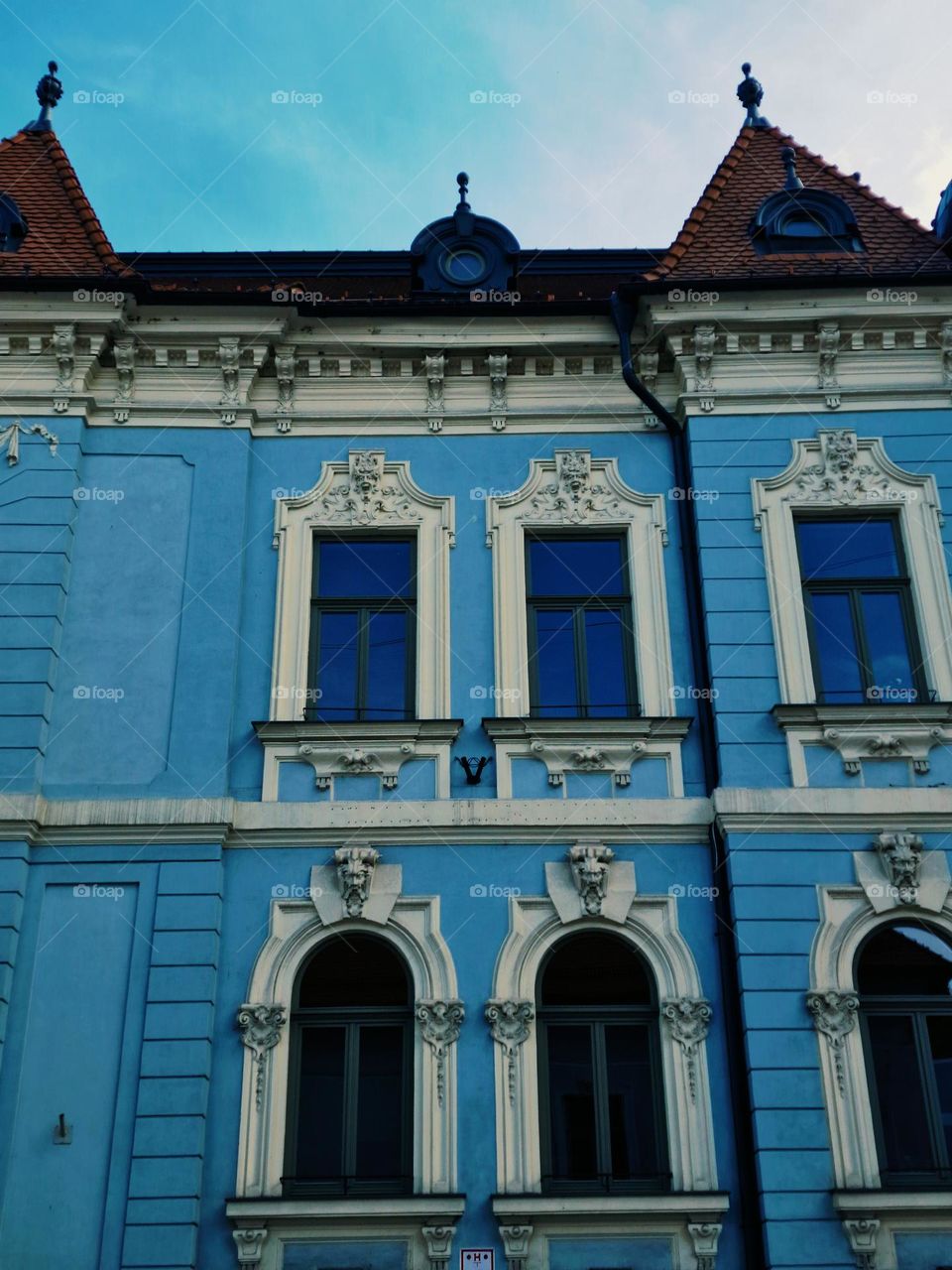 baby blue building