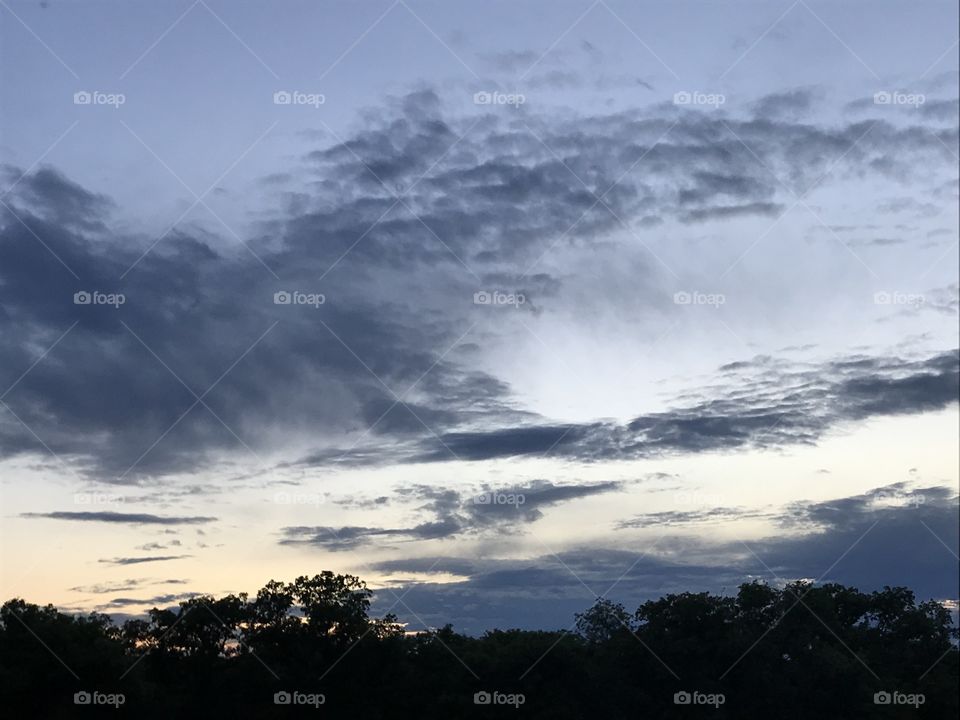 The sky on a South Dakota evening