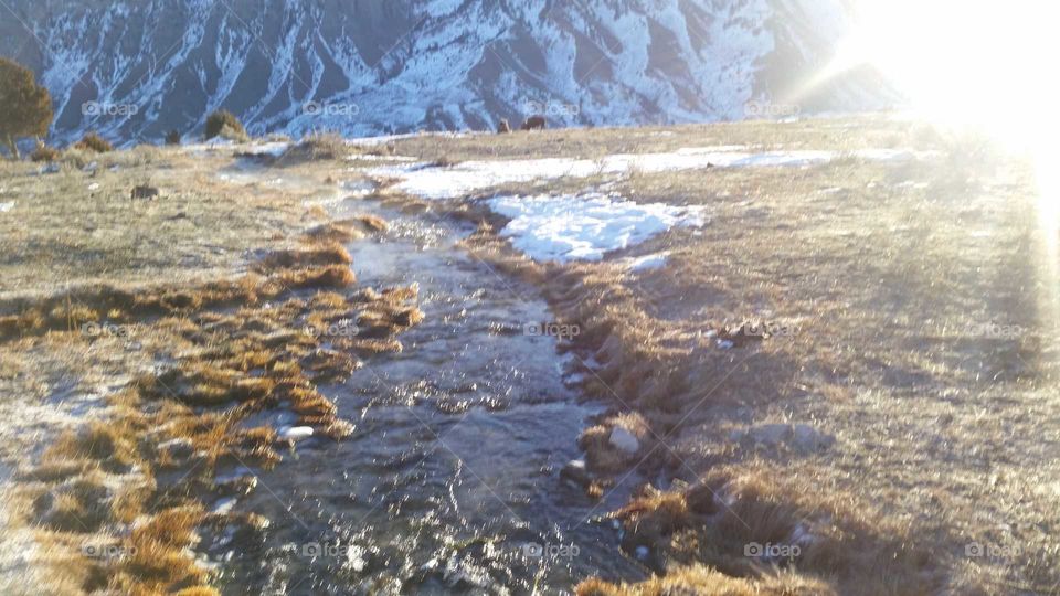 there's some water can't come frozen