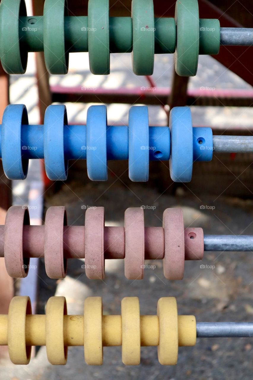 Circles at playground 