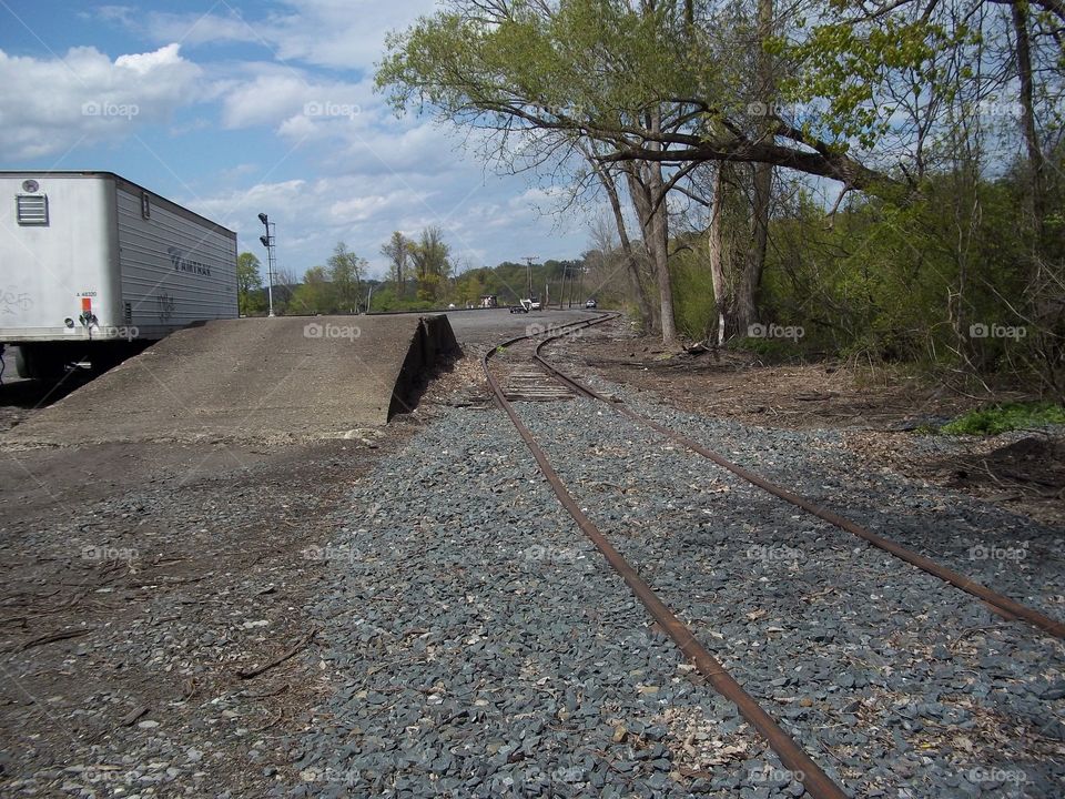 Disused rail spur