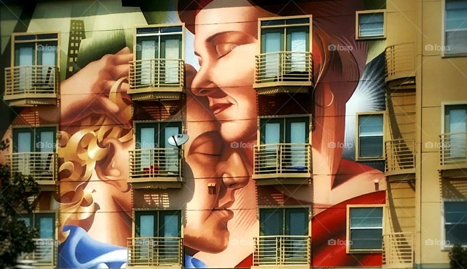 Beautiful Mural on an Apartment Building