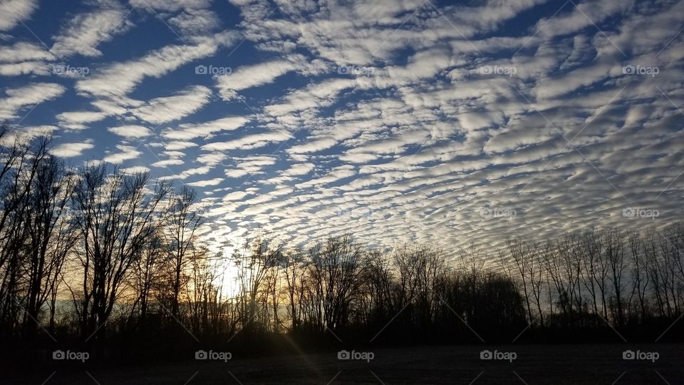 Skyline clouds