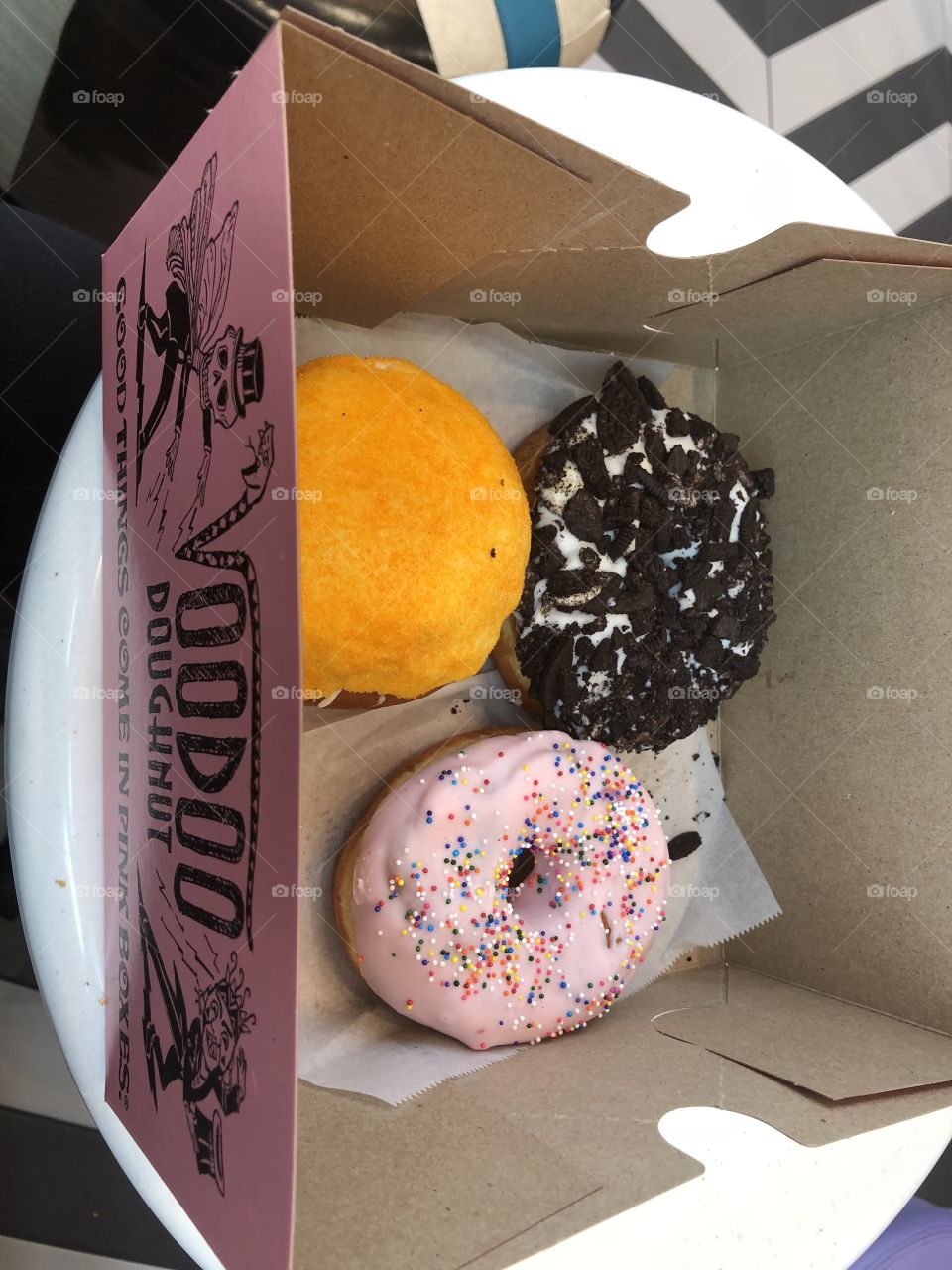 Sweet, tasty, delicious, mouth watering and colorful Vodoo Donuts from Universal City Walk in Orlando! 