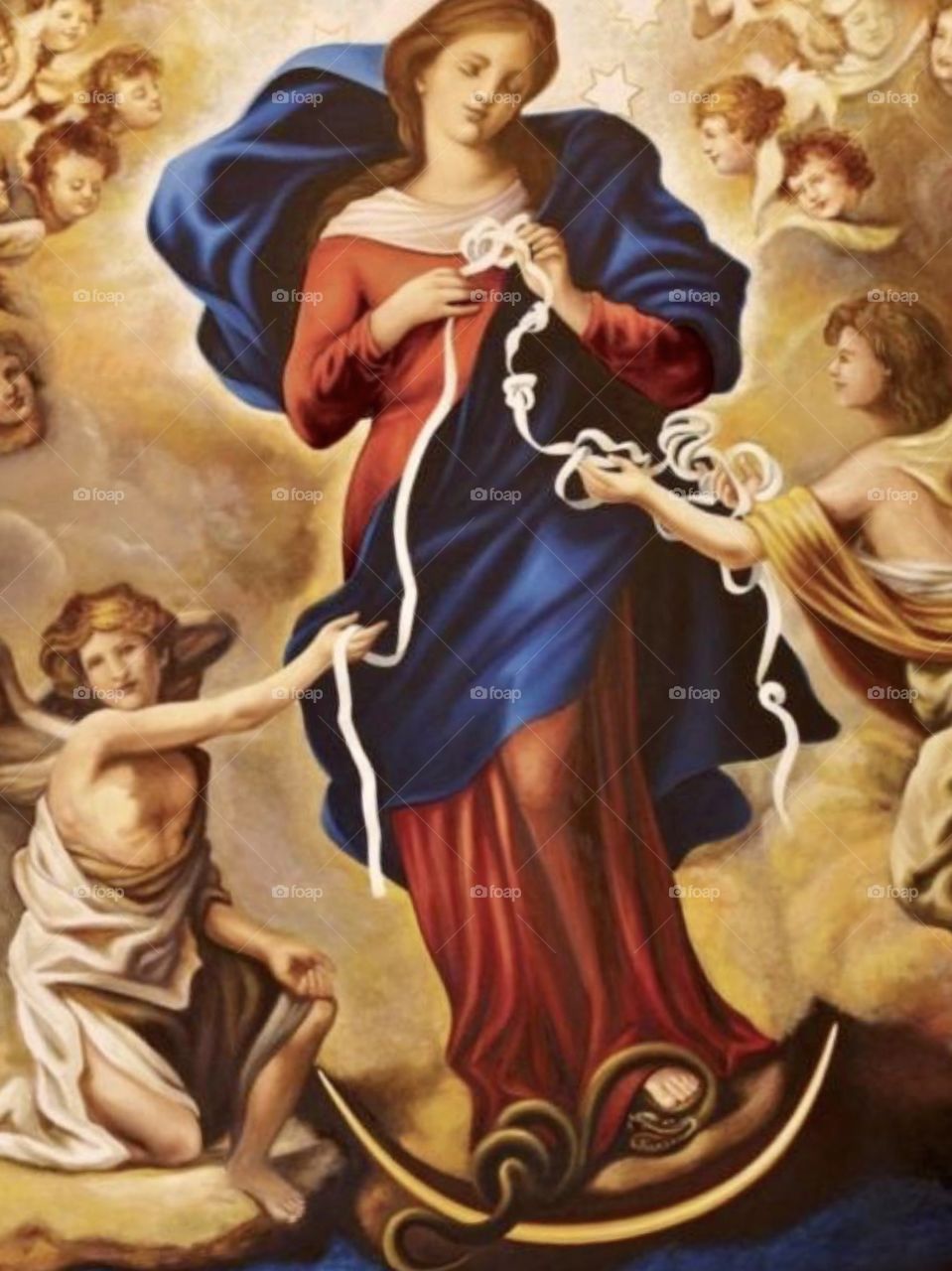 🇺🇸 O Our Lady, Untie the Knots, pray for us that we turn to you, O Virgin Mary. / 🇧🇷 Ó Nossa Senhora Desatadora dos Nós, rogai por nós que recorremos a vós, ó Virgem Maria. 