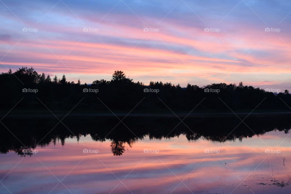 Sky’s reflection in the lake