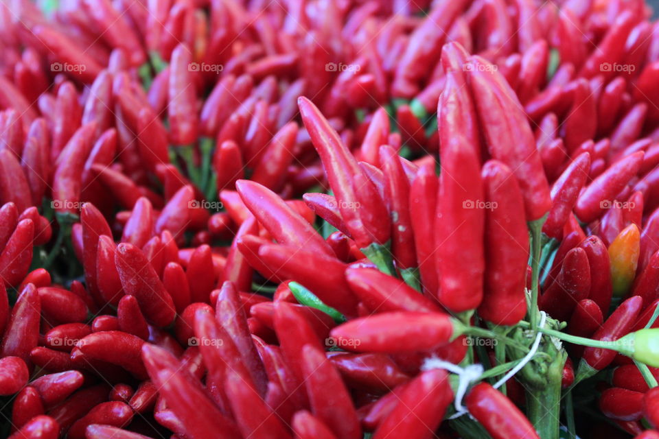 Peppers in market 
