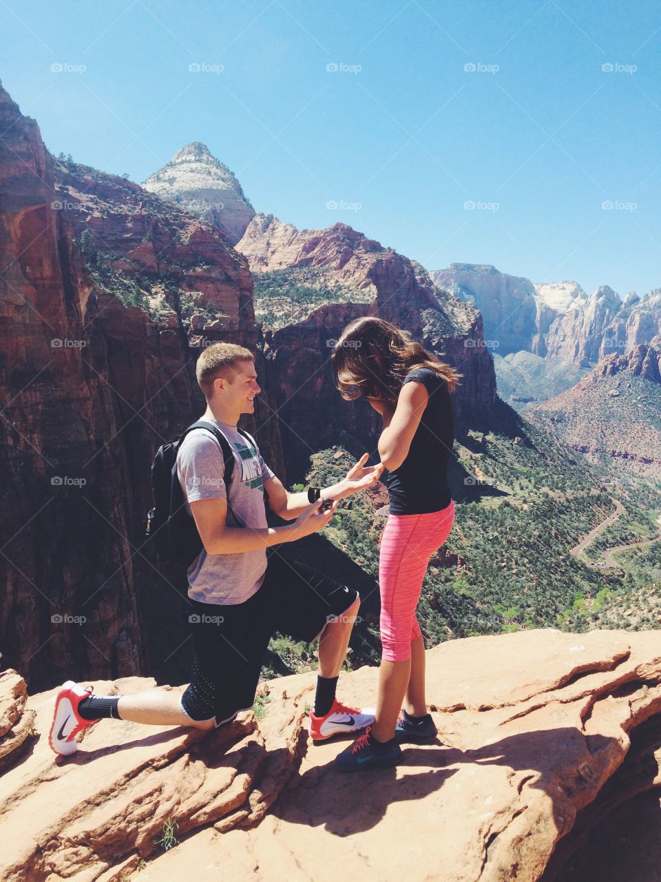 Proposal in Zion national park 